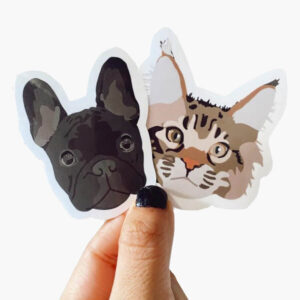 Custom Pet Face Die-Cut Stickers