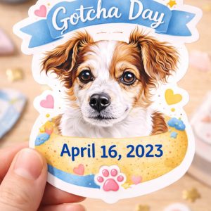 Gotcha Day Pack (Custom Pet Face Die-Cut Stickers